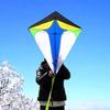 Diamond Kite Eye-catching Easy Installation Polyester Rainbow Outdoor Sports Kite for Children