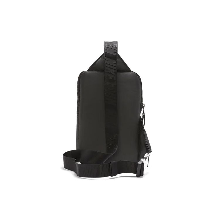 Nike Basic Logo Compact Fabric Crossbody Chest Bag Unisex bags Black Iron-Gray CV1060-011