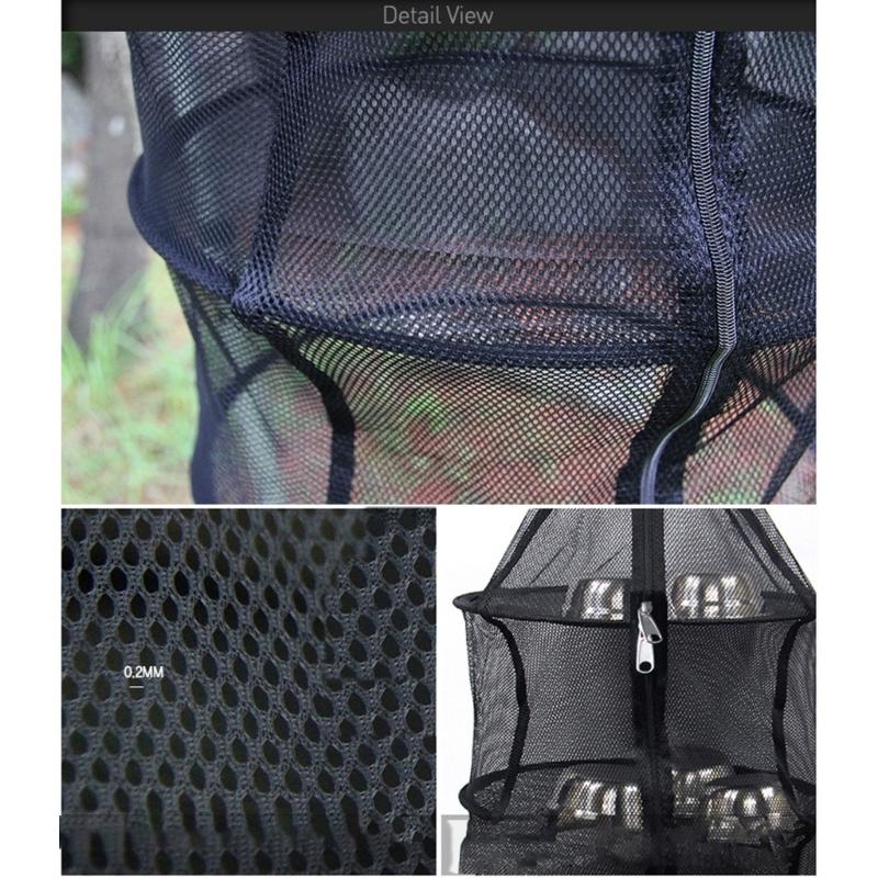 Outdoor Rundnetz mit Netz Trockennetz Faltbar Außen 4-lagig Hängender Wäschetrockner Trockennetz Outdoor Trocknungsnetz