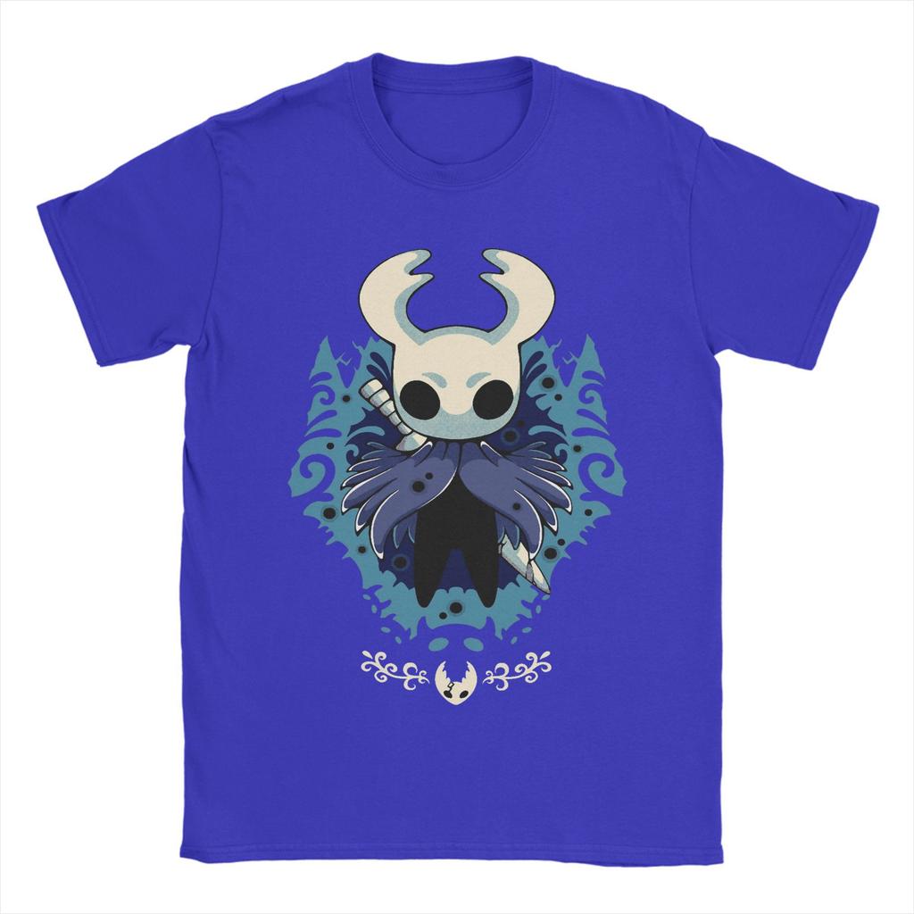 Hollow Knight Silksong Little Ghost T-Shirts Men  Vintage Pure Cotton Tees O Neck Short Sleeve T Shirts New Arrival Clothes