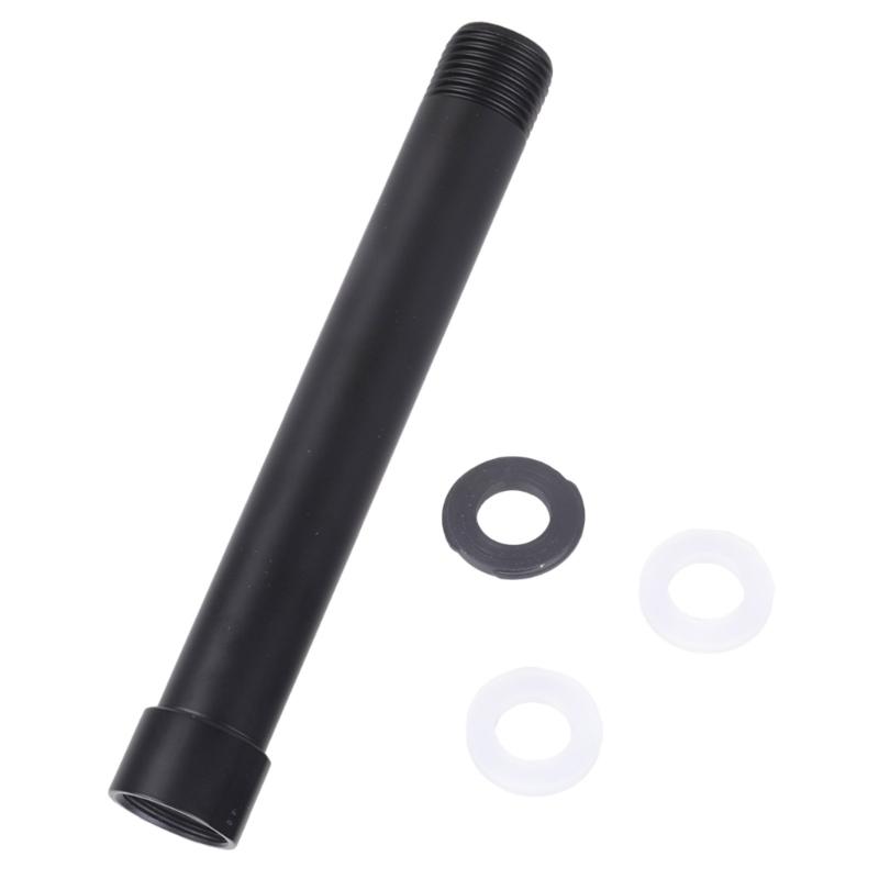 Stainless Steel Shower Extension Pipe Shower Extender Stainless Steel Extend Tube Metal Shower Mixer Pipe Enduring чёрный