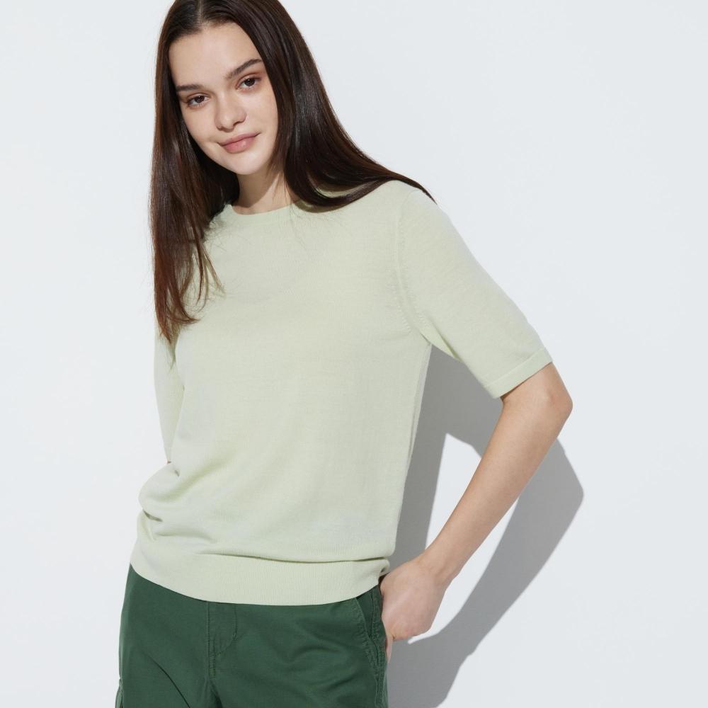 

Свитер UNIQLO Extra Fine из шерсти мериноса с круглым вырезом, часть 5