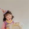 Multicolor Birthday Hat Headband Candy Ball Lace Mesh Hair Hoop Gift Happy Birthday Hairband  Baby