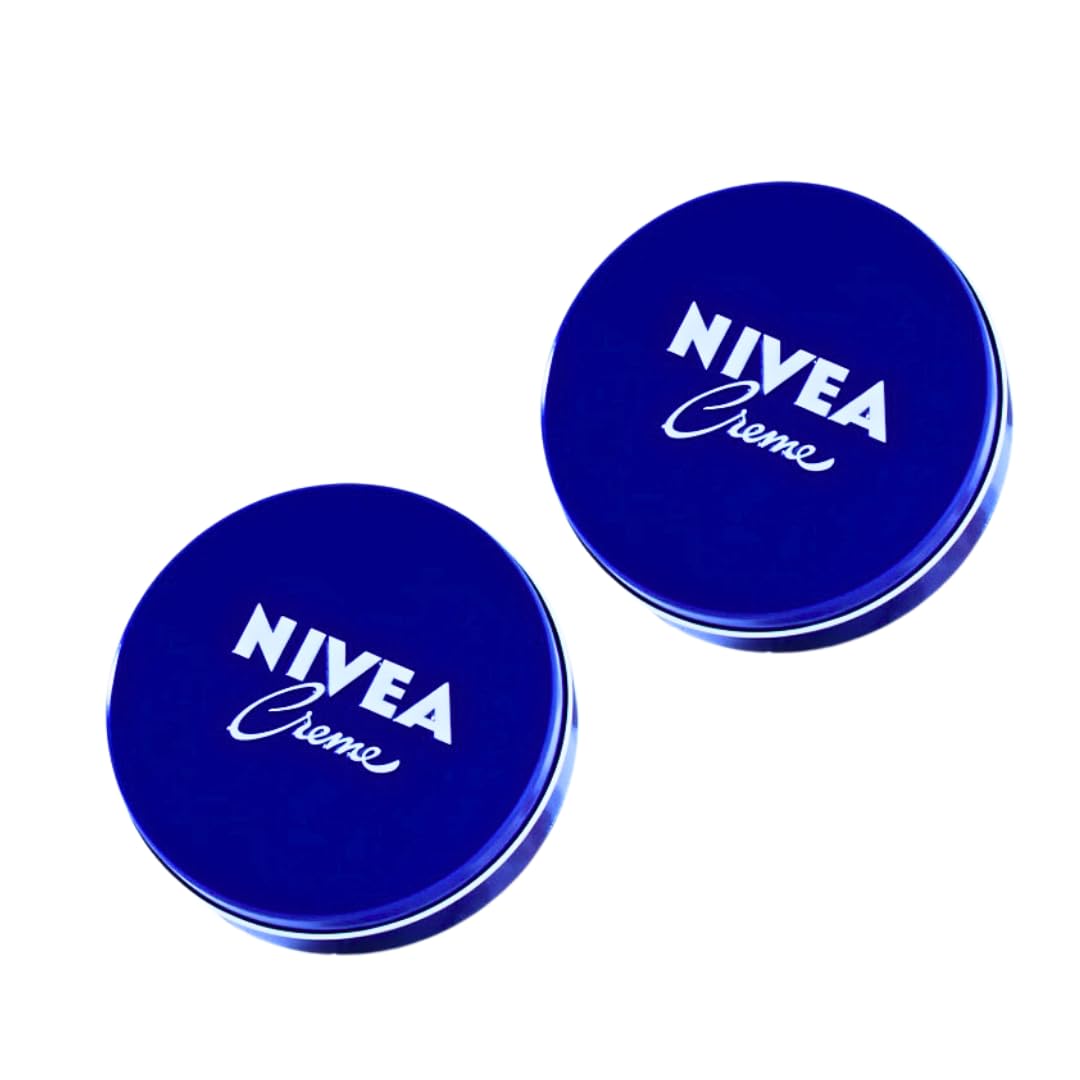 Set 2 Blue Can Body Care Nivea Cream Large 169g Lotion Milk Hand Jojoba Oil Squalane Moisturizing Original Logo Package