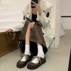 Fashion Fairy Shoes Shallow Mouth Grandma Shoes Girl 2025 Autumn and Winter New French Evening Wind with Skirt Gentle Single Shoes Girl