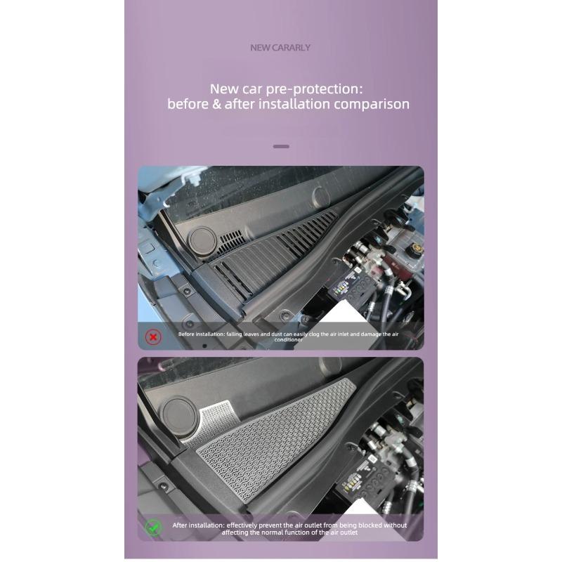 A‑Pillar Air Outlet Cover Rear Door Audio Hood Underseat Ventilation Protective Metal Mask For Leapmotor B10 Car Accessories