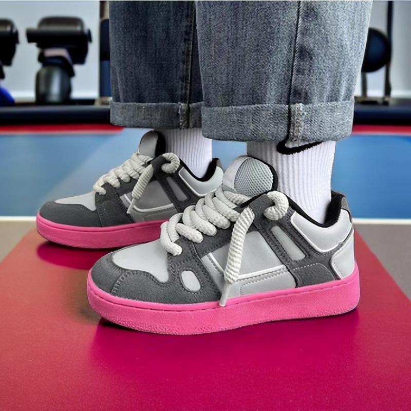 Dragon fruit shoes trendy splicing niche thermal board shoes retro winter sports bread shoes