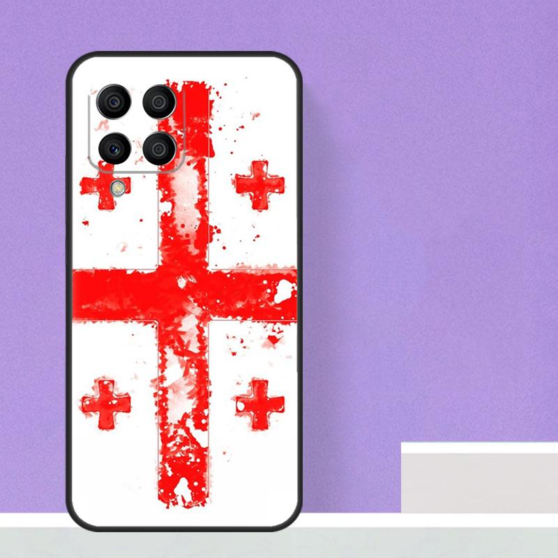 Georgia Grunge Flagge Für Samsung Galaxy M21 M51 M12 M32 M52 M13 M23 M33 M53 M34 M54 M30s M31s M15 M55 m20 Fall