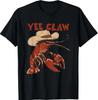 Yee Claw Funny Vintage Crawfish Boil Cajun Seafood Festival T-Shirt