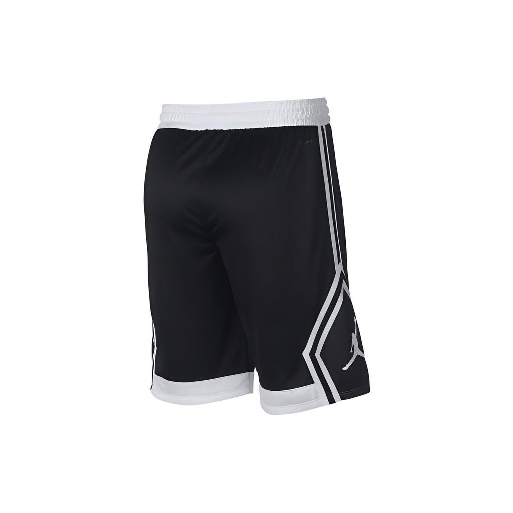 Jordan Rise Diamond Striped Detail Color Block Basketball Shorts Men Shorts Black 887438-013