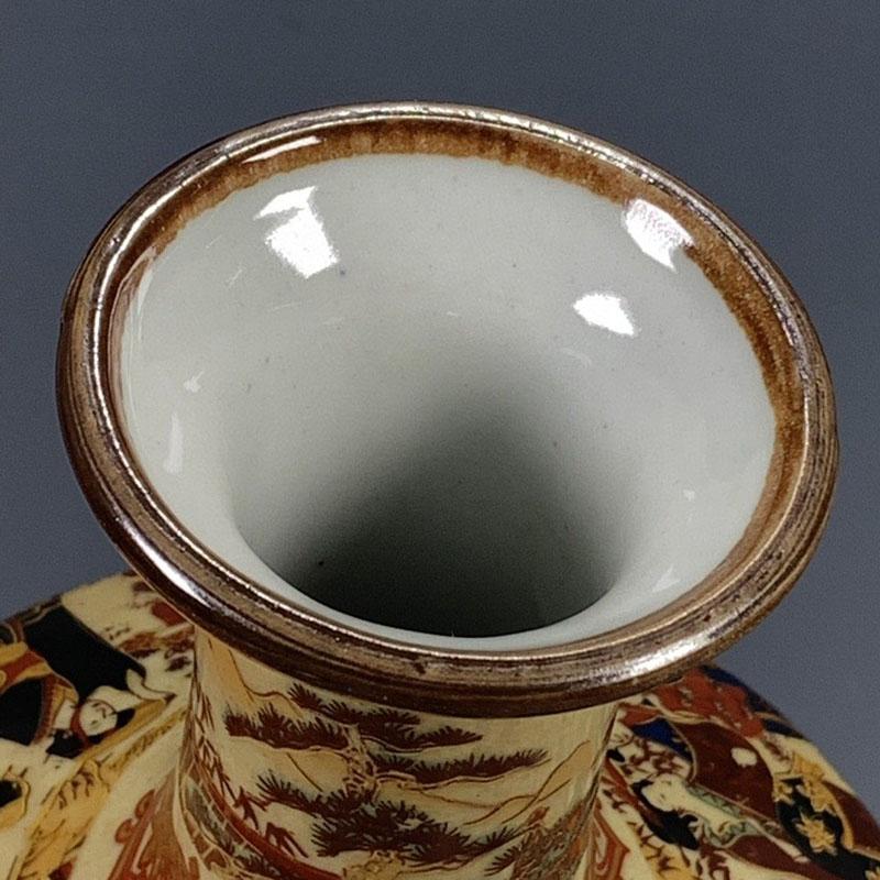 Exquisite Chinese Old Collectible Handmade Porcelain Painted Japanese Dowager Ceramic Storage Vase Office Desk Figurines Decor