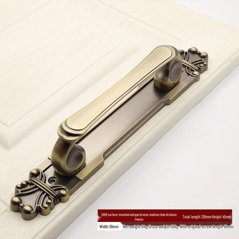 Antique Bronze Surface Mount Sliding Barn Door Handle for Wooden and Double Doors.