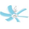 Compact Dorm Ceiling Fan with Remote Control - Quiet, Powerful Breeze with Mosquito Net