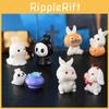 Enchanting Halloween Resin Rabbit Decorations Cute Miniature Figures For Succulent Displays