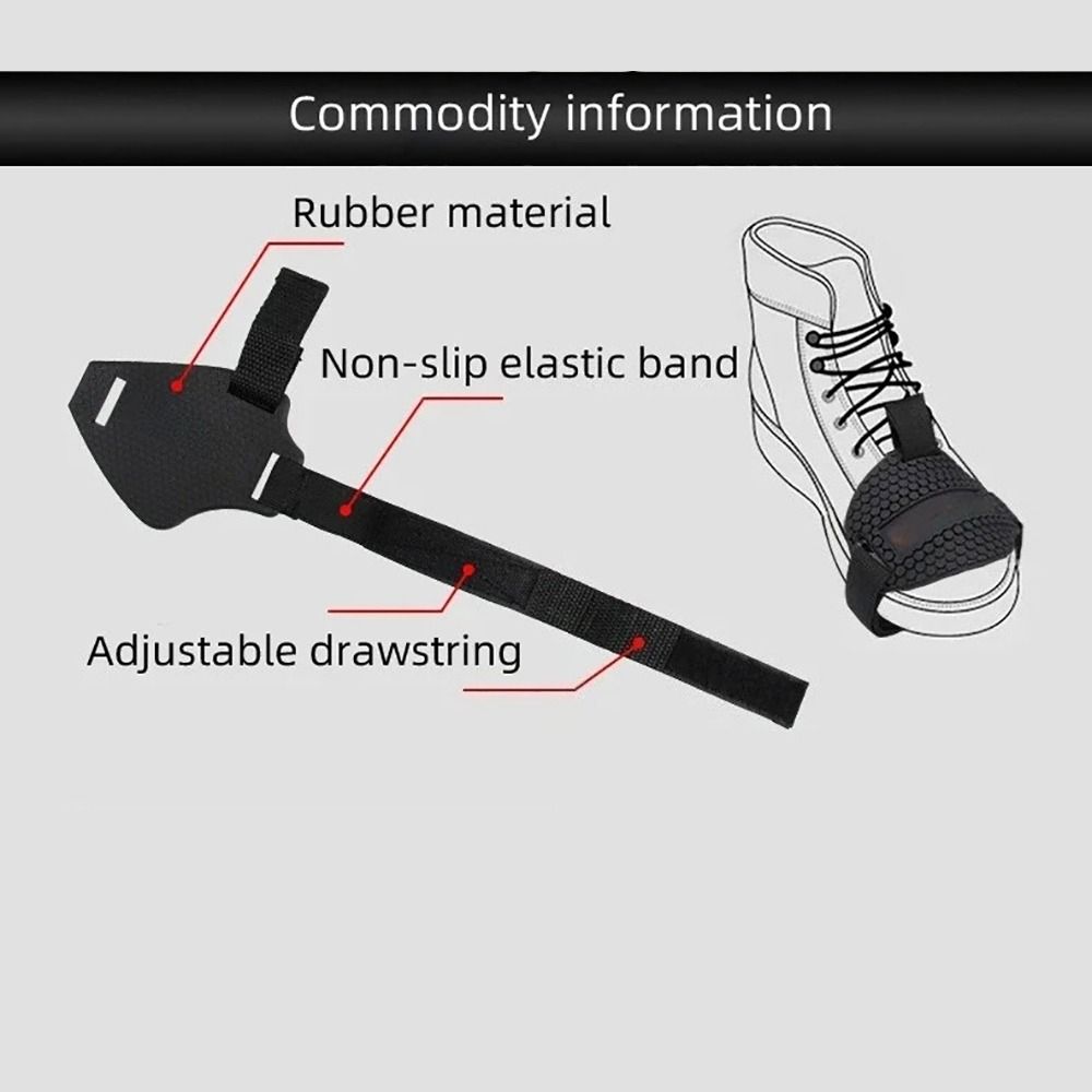 1Pcs Waterproof Motorcycle Shift Pad Anti-slip Shoes Protective Cover Gear Shifter Protector Men