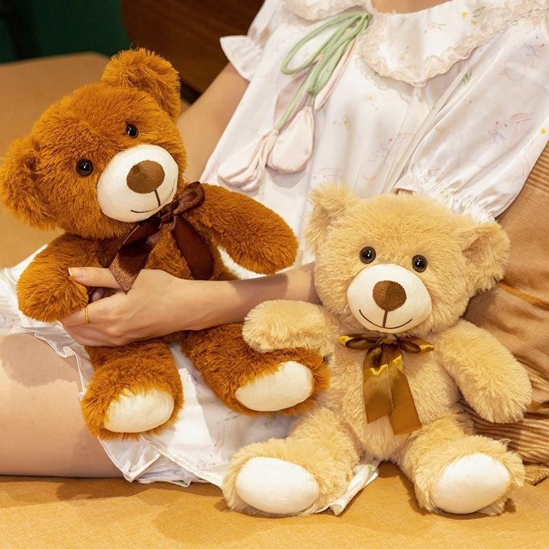 Plush Bear Toy For Kids Gift Soft 3d Cotton Stuffed Animal For Children