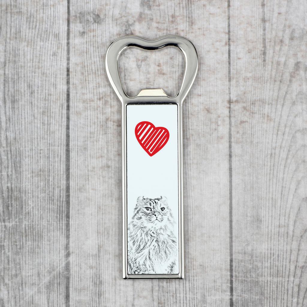 Amerykański Skręt - Otwieracz Do Butelek Z Kotem, Personalizowany Otwieracz Na Lodówkę, Wyjątkowy Upominek Dla Mężczyzny Marki Art-Dog