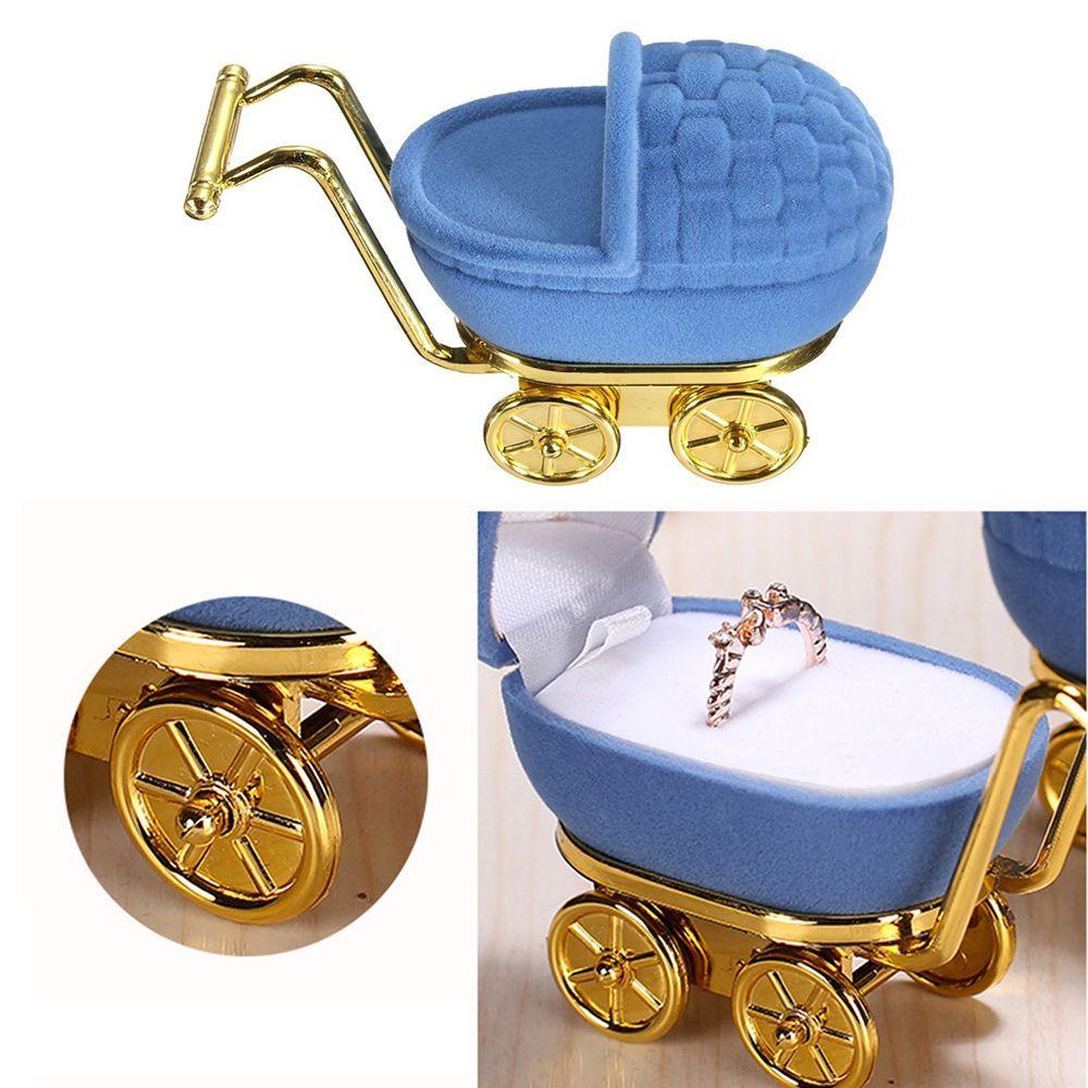 Accessories Necklaces Box Velvet Stroller Ring Box Gift Case Jewelry Display Holder Storage Case