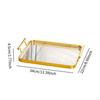Acrylic Serving Tray with Handles for Tea And Fruit Display In Home Or Cafe