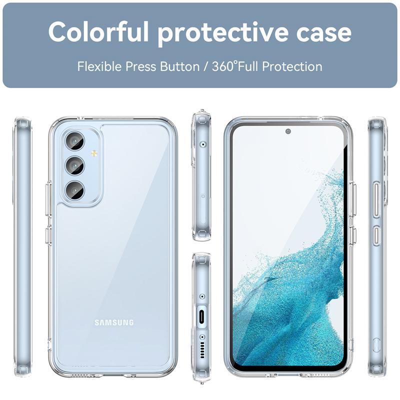 For Cover Samsung Galaxy A54 Case Samsung A33 A53 A73 A14 A13 A23 A54 5G Capas Transparent Colour Clear For Samsung A54 5G Cover