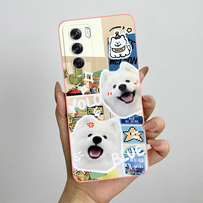 For OPPO Reno 12 CPH2625 Reno12 Pro Phone Case 12pro 5G CPH2629 Love Heart Silicone Soft Shockproof Back Cover Protective Shell