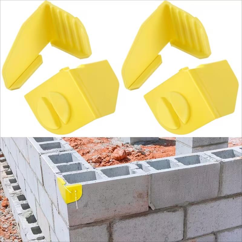 1/2Pcs Bricklaying Line Clamps Heavy Duty Wear Resistant Building Clips for Outdoor Patio Brick Laying Tasks