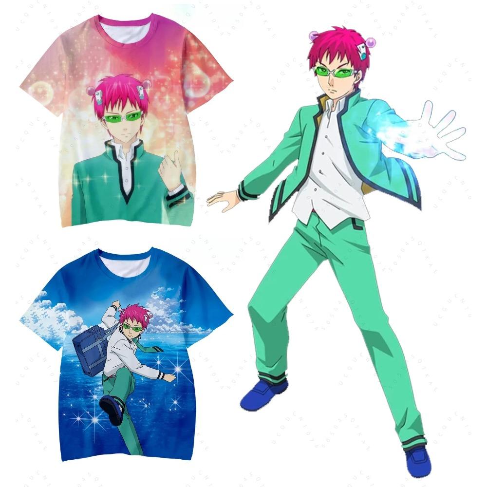 2026 Saiki Kusuo No Sai-Nan Tshirt Printed Men/Women/Kids Harajuku funny T shirt Costume Summer Kawaii Japan Unisex Anime Tops