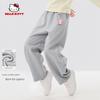 My Melody Clothing Children's Pants Spring and Autumn 2025 New Style Girls' Wide-Leg Pants Sports Pants Gray Simple Long Pants