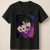 Joker Purple Themed Graphic With Card and Shadows Unisex T Shirt Unisex T-Shirt