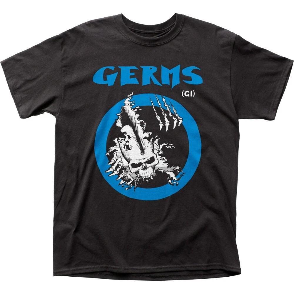 Germs GI Skull Mens T Shirt Rock and Roll Music Classic Band Tee New Black Unisex T-Shirt S