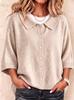 2026 Autumn/Winter Solid Color Knit Cardigan: Slimming, Soft, and Breathable Mid-Sleeve Sweater