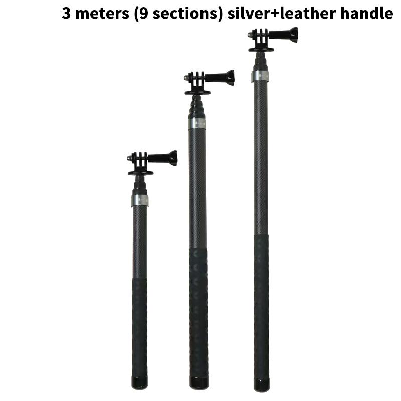 1Pc Ultra Long Carbon Fiber Selfie Stick Invisible Camera Extension Stick Selfie Stick Convenient For Taking Photos