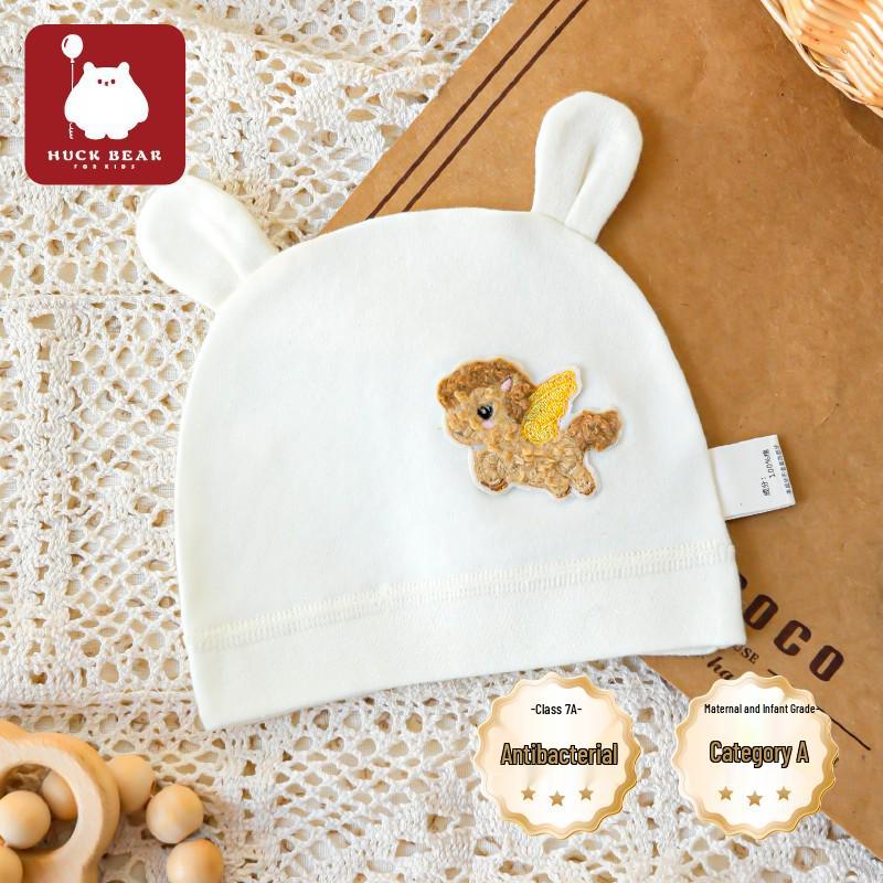 Pure Cotton Newborn Pullover Cap - Single Layer, Spring & Autumn