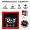 Mini Electronic Digital Protractor Magnetic Laser Inclinometer Professional Digital Display Angle Gauge Rechargable Level Box