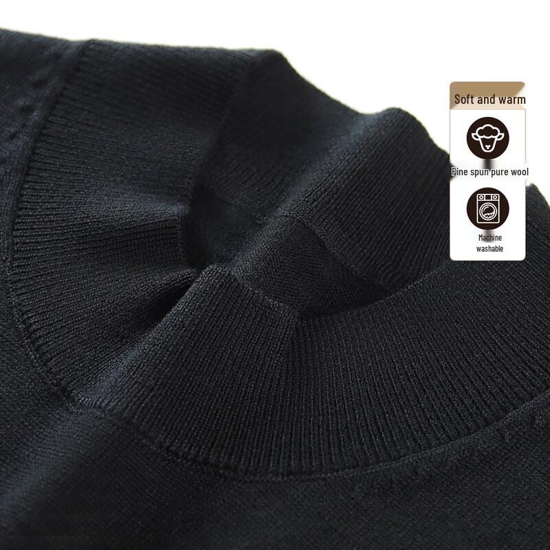 

Antonio Men s Machine Washable 100% Fine Wool Round Neck Sweater XL