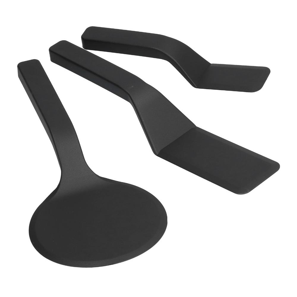 3 Piece Set Easy To Use Nylon Scraper Heat Resistant Spatula Scraper Spatula Set  Frying Eggs