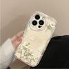 Simple flower transparent TPU soft case Apple 15 mobile phone case female iPhone17promax silicone 16 transparent case