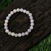 8mm Natürlicher Multi Morganit Edelstein Runde Perlen Schmuck Handgefertigt Hübsch Mehrfarbiger Morganit/Perlen Armband 7,5" Als Glücksbringer Geschenk RBB-96