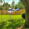 3D Metal Pipe Windmill Wind Direction Compass Weather Vane Garden Decoration Airplane Weathervane Decorative Wind Direction
