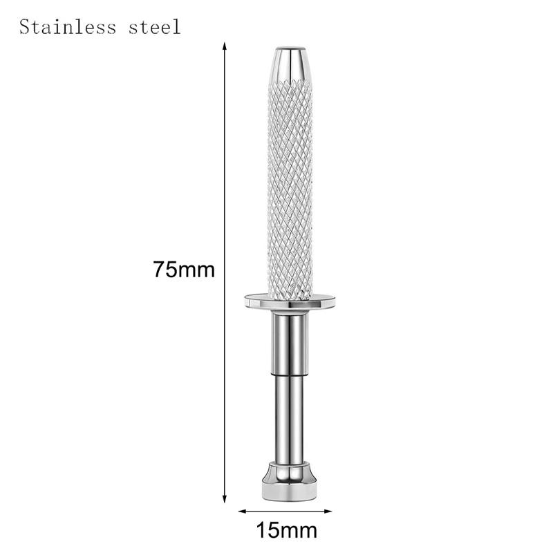1 Stück Chirurgenstahl Professioneller Push-In-Spritzentyp Quad Prong Kleiner Perlenhalter Greiferkugelfänger Körperpiercing-Werkzeug