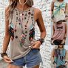 Feather Print Tank Tops Women's Fashion Sleeveless Vest Sexy Casual Vintage Tanks Top Casual Crew Neck Tops Womens Clothing 2026