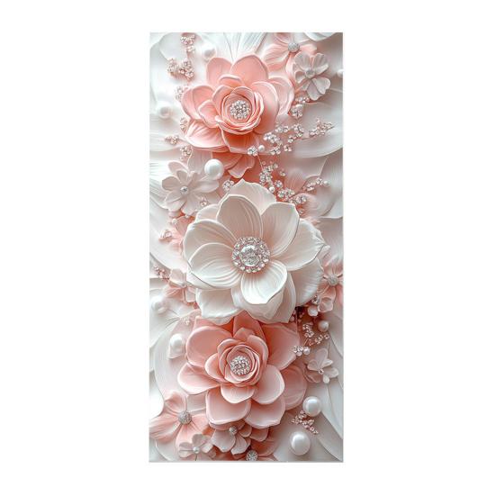 

Yousheng Floral Window Privacy Film Static Cling Privacy Protection Film Waterproof Removable Window Film for Home Bathroom Bedroom Kitchen B
