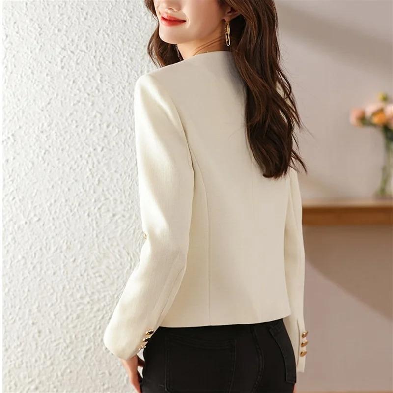 Thin Suit Women's Blazer Small Fragrant Style Spring Autumn Winter Jacket Korean Style Versatile Short