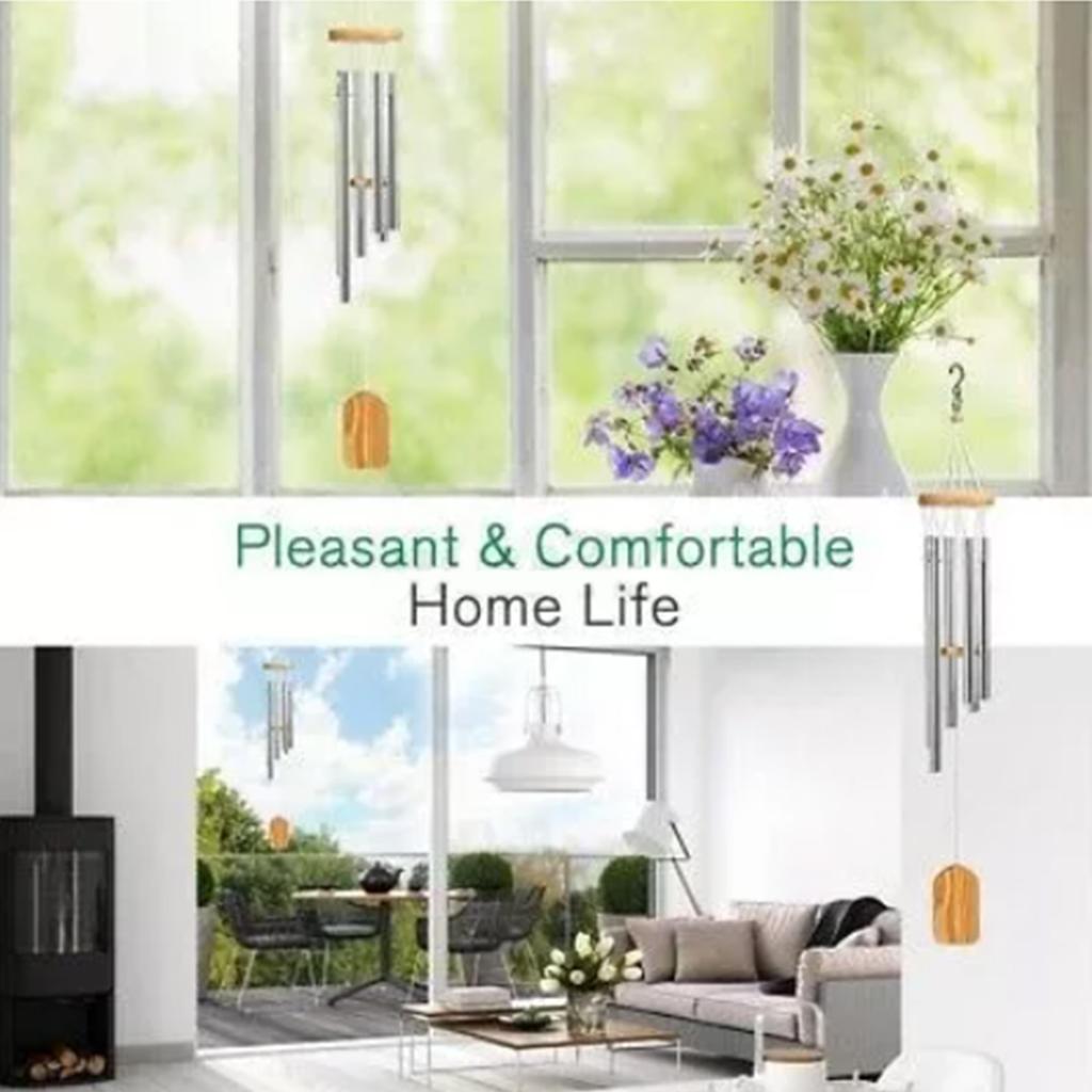 Wind Chimes Outdoor Sympathy Memorial Wind Chimes with Metal Tubes for Home Decoration