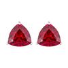 WNFU Women's Stud Earrings, Multicolor Corundum, Gold-Plated Copper