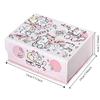 Creative PU Magnetic Storage Box Dustproof with Cover Card Storage Box Cute Pink Cat Snack Storage