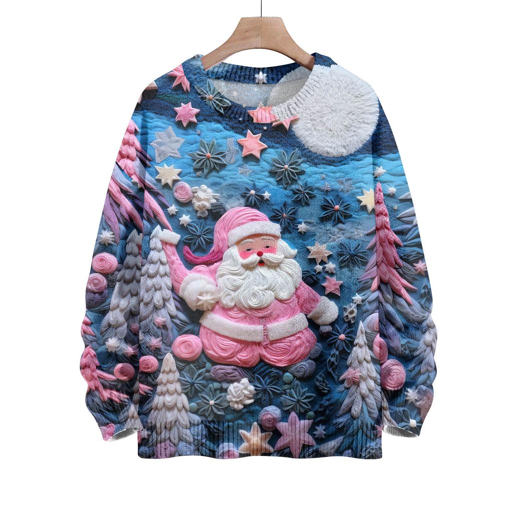 Christmas Sweatshirts For Women Knit Sweater Cute Shirt Fall Crewneck Pullover Tops