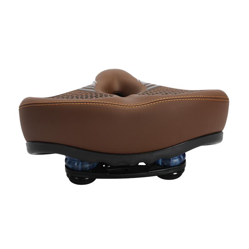 MTB Bike Bicycle Rainproof Road Cycling Seat Comfortable Soft ABS Sponge Saddle Rail with Hollow Breathable Design Casual Style