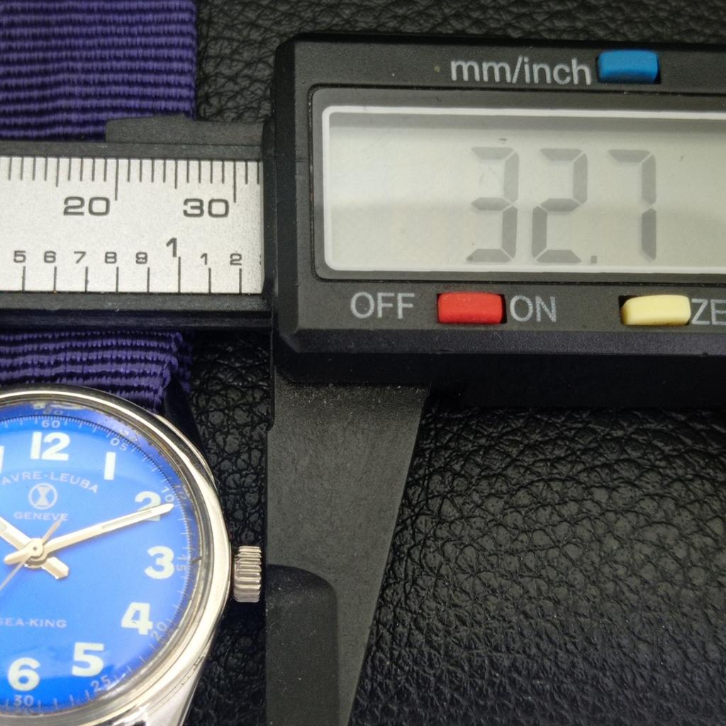 FAVRE LEUBA SEA KING 102 VINTAGE HAND-WINDING SWISS MENS BLUE WATCH a703709-1 R213e-a703709