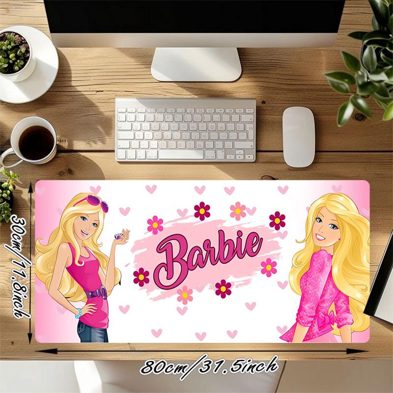 Barbie Party Xl Gaming Mouse Pad Nonslip Rubber Base Stitched Edge Waterproof Desk Mat For Pc Laptop Gamer Office Computer Accessories C92741